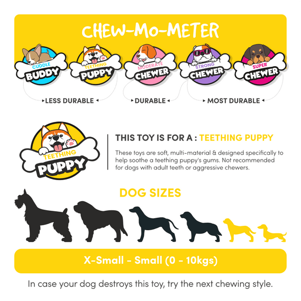 Barkbutler x Fofos Puppy Bee Toy for Dogs