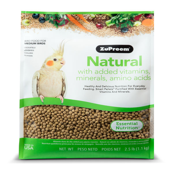 ZuPreem Natural Avian Pellet Diet for Medium Birds
