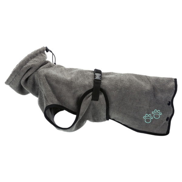 Trixie Bathrobe for Dogs (60cm, Grey)