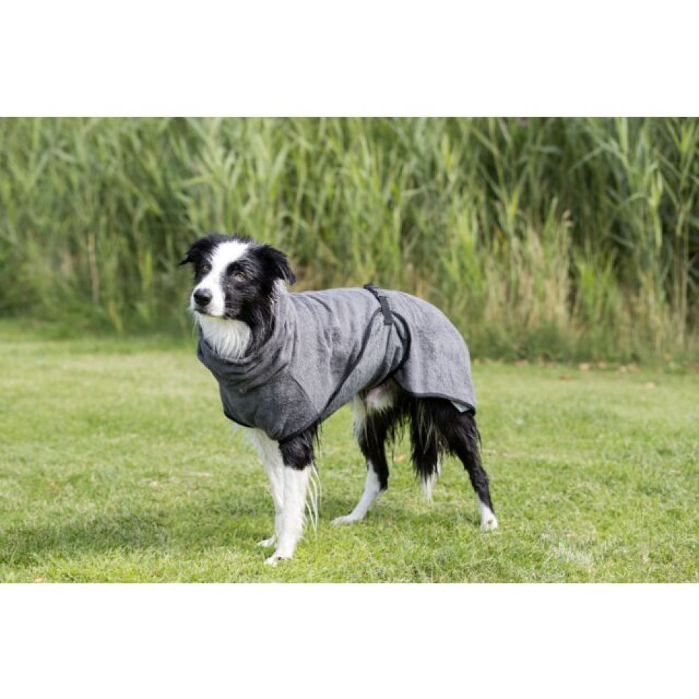 Trixie Bathrobe for Dogs (60cm, Grey)