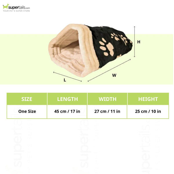 Trixie Jasira Cuddly Sack for Dogs and Cats (Black/Biege)