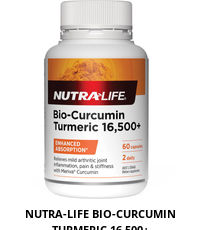 NUTRA-LIFE BIO-CURCUMIN TURMERIC 16,500+