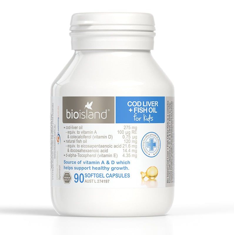 Cod Liver + Fish Oil for Kids Soft Gel Capsule