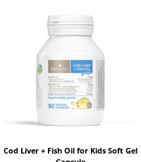 Cod Liver + Fish Oil for Kids Soft Gel Capsule