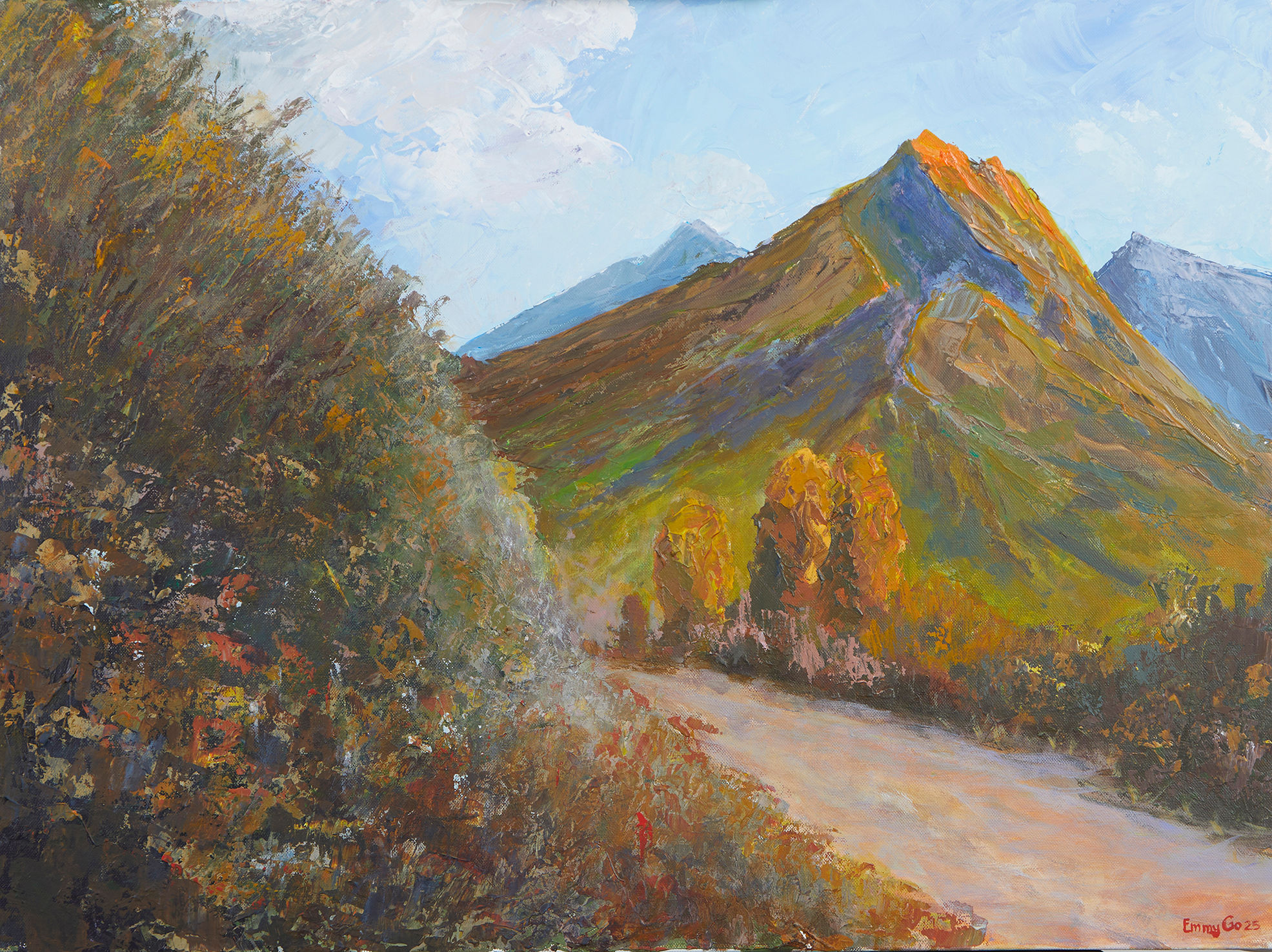 Sunlight On Mountain