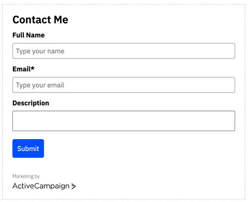 ActiveCampaign Form Builder