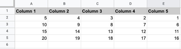 Google Sheet - Target