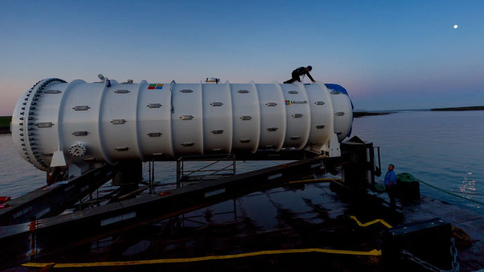 Microsoft Underwater Data Center near Scotland’s Orkney Islands