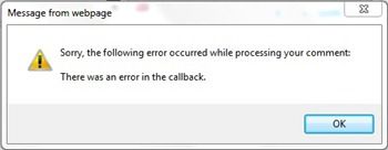 There Was Error In Callback