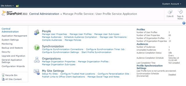 User Profile Service Application