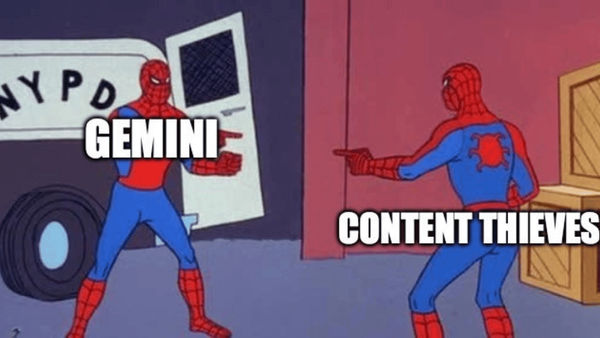 Spiderman Meme - Gemini AI