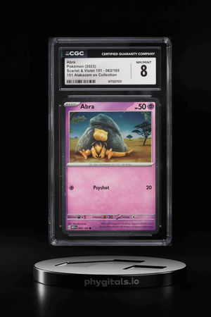 2023 Pokemon Scarlet & Violet 151 Alakazam Ex Collection Abra #63 CGC 8 NM-MT