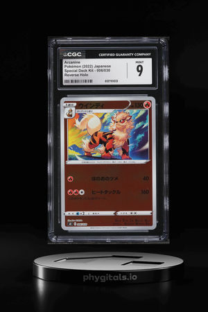 2022 Pokemon Japanese Sword & Shield Special Deck Kit Reverse Holo Arcanine #6 CGC 9 MINT