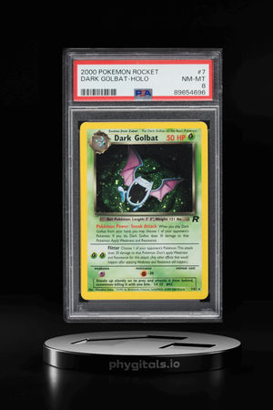 2000 Pokemon Team Rocket Holo Dark Golbat #7 PSA 8 NM-MT