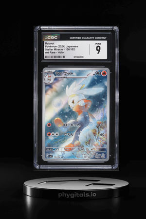 2024 Pokemon Japanese Scarlet & Violet Stellar Miracle AR Raboot #106 CGC 9 MINT
