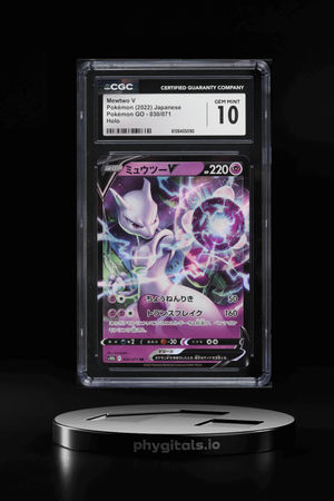 2022 Pokemon Japanese Sword & Shield GO Holo Mewtwo V #30 CGC 10 GEM MINT