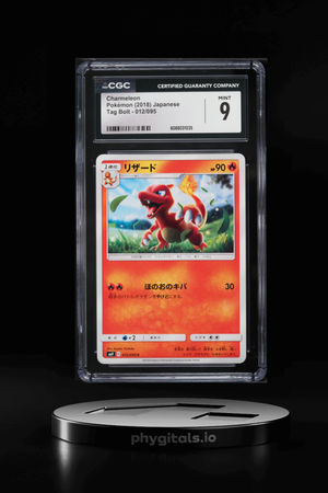 2018 Pokemon Japanese Sun & Moon Tag Bolt Charmeleon #12 CGC 9 MINT