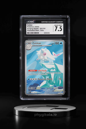 2024 Pokemon Scarlet & Violet Surging Sparks IR Cetitan #201 CGC 7.5 NRMT+