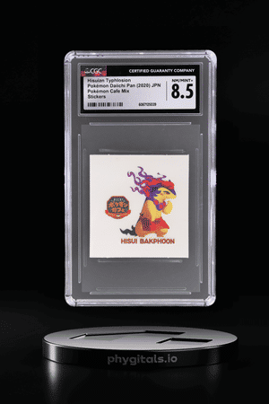 2020 Pokemon Daiichi Pan Cafe Mix Japanese Sticker Hisuian Typhlosion # CGC 8.5