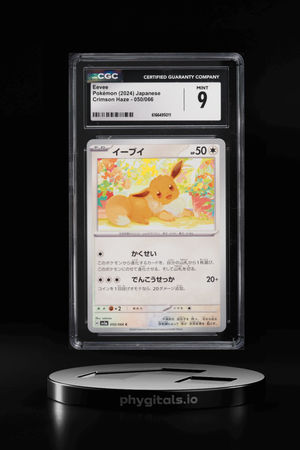 2024 Pokemon Japanese Scarlet & Violet Crimson Haze Eevee #50 CGC 9 MINT