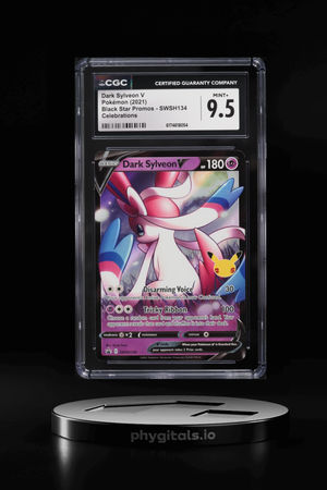 2021 Pokemon Sword & Shield Promo Celebrations Holo Dark Sylveon V #SWSH134 CGC 9.5 MINT+