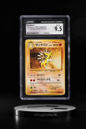 1997 Pokemon Japanese Fossil Sandslash #28 CGC 9.5 MINT+