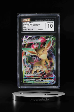 2021 Pokemon Japanese SWSH Eevee Heroes Leafeon VMAX #3 CGC 10 GEM MINT