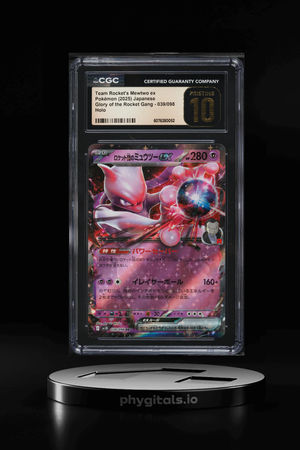 2025 Pokemon Japanese SV Glory Of The Rocket Gang Team Rockets Mewtwo ex CGC 10