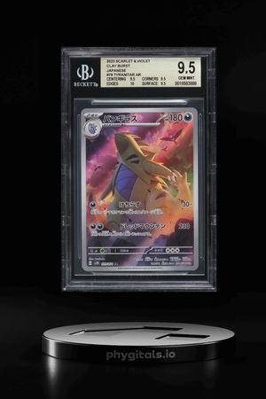 2023 Pokemon Japanese Scarlet & Violet Clay Burst AR Tyranitar #79 BGS 9.5 GEM MINT
