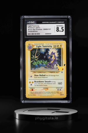 2021 Pokemon Sword & Shield Promo Celebrations Classic Light Toxtricity #SWSH137 CGC 8.5 NM-MT+