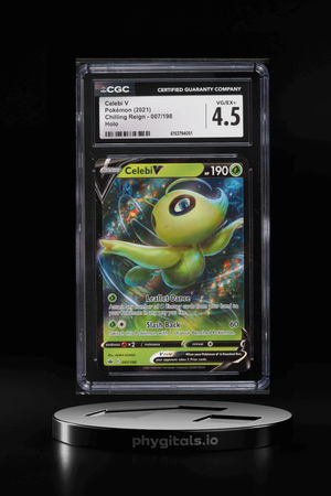2021 Pokemon Sword & Shield Chilling Reign Holo Celebi V #7 CGC 4.5 VGEX+