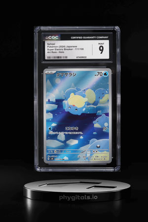 2024 Pokemon Japanese Scarlet & Violet Super Electric Breaker AR Spheal #111 CGC 9 MINT