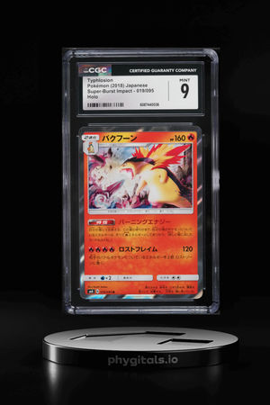 2018 Pokemon Japanese Sun & Moon Super Burst Impact Holo Typhlosion #19 CGC 9 MINT