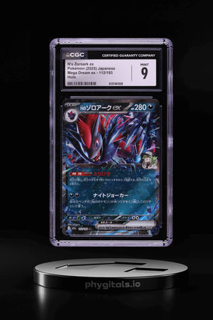 2025 Pokemon Japanese Mega Dream ex Holo N's Zoroark ex #112 CGC 9 MINT