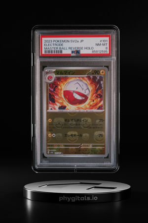 2023 POKEMON JPN SV2A-POKEMON 151 MASTER BALL REVERSE HOLO #101 ELECTRODE PSA 8