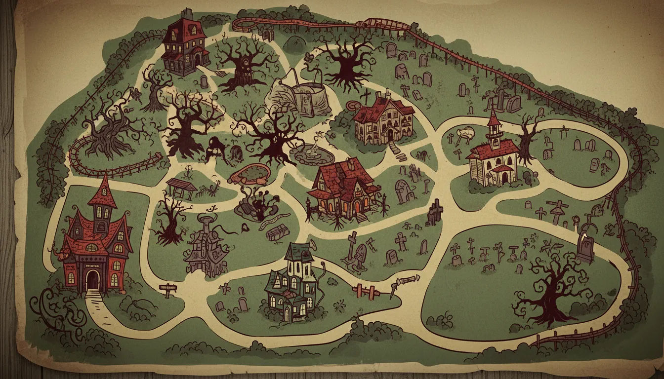 Lake Compounce Fright Fest Map Park Layout