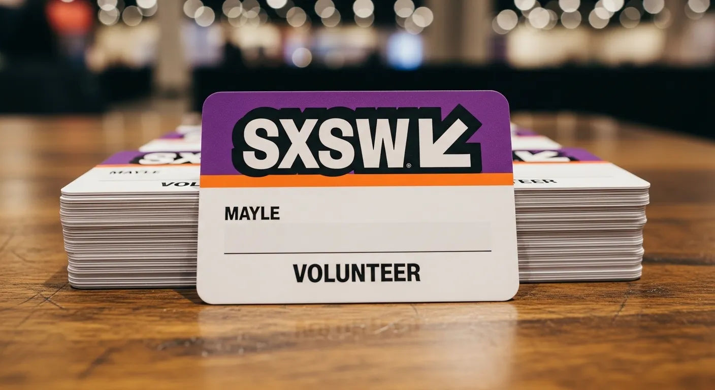SXSW Volunteer Badges Explained