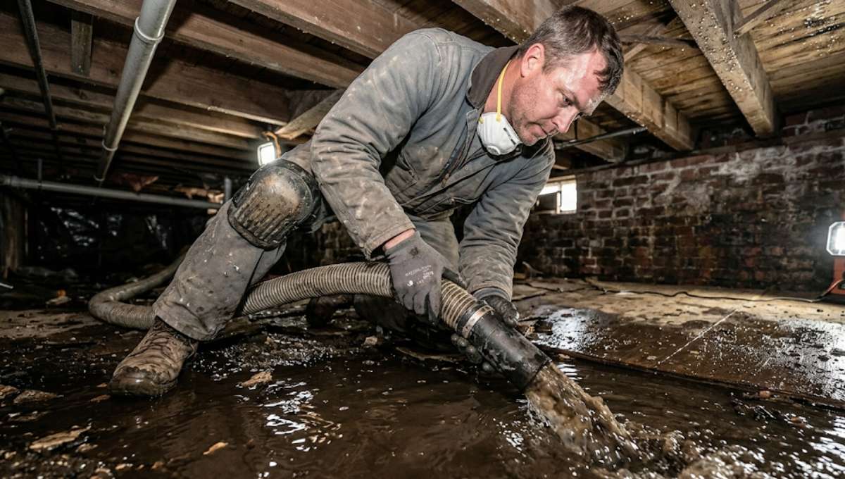Crawl Space Water Damage Repair in Belpre, KS
