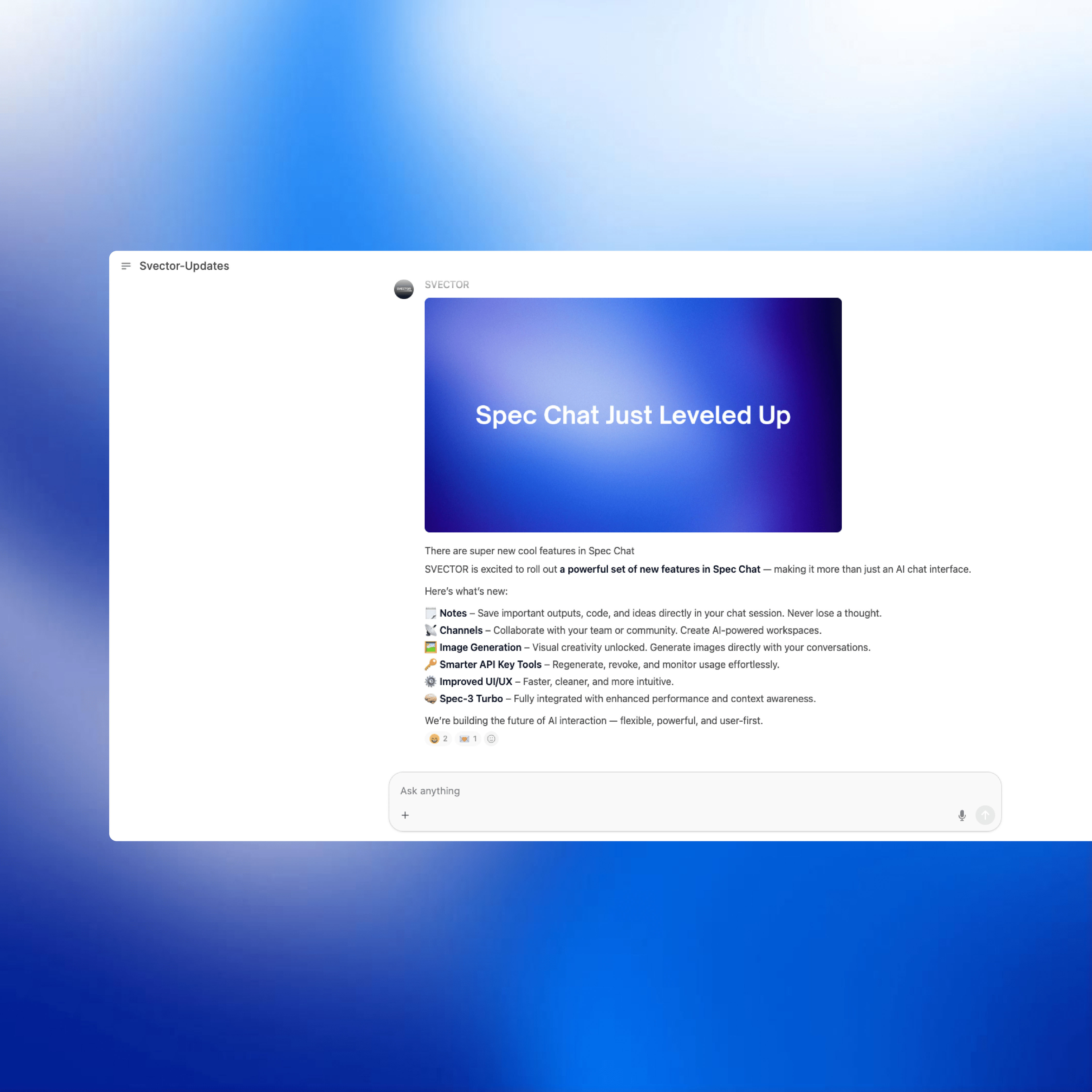 Community channels feature