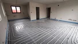 Instalace teplovodního podlahového vytápění
