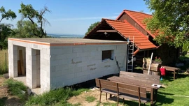 Rekonstrukce chalupy – přístavba (hrubá 1NP)