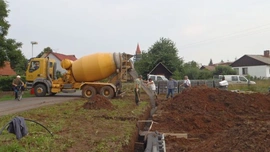 Betonování základových pásů, ztracené bednění