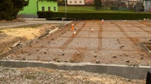 Ztracené bednění nachystáno na betonáž