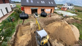 Usazování nádrží na dešťovou vodu