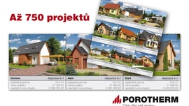 Více než 700 typových rodinných domů z POROTHERMU