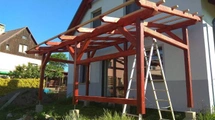 Pergola, domek a zahrada