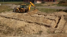 Přesné vytyčení stavby a parcely a bagrování pasů