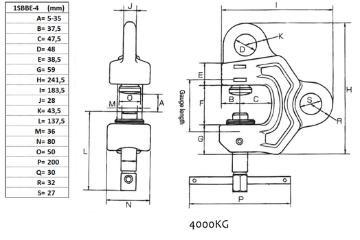 Eagle Clamp skruvklämma  5-35 mm, 4000 kg-image-2