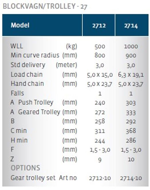 Integrated low-build chain hoist/trolley 500 kg-image-3