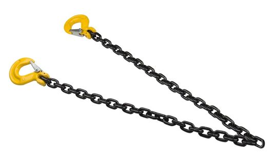 Chain with two Clevis  Hooks,  Ø 8 mm, 3.5 m